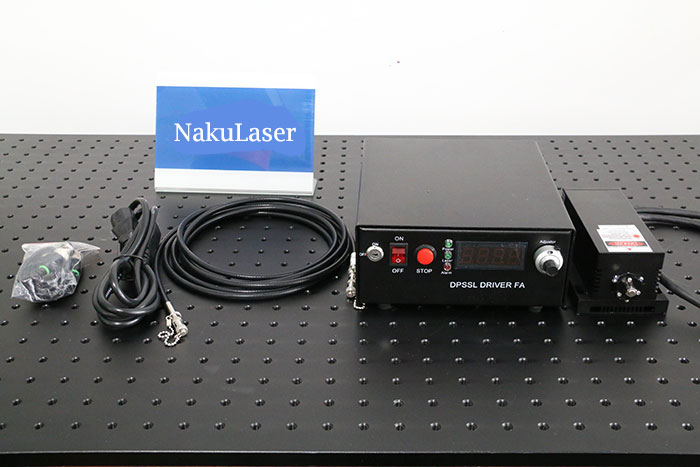 355nm 10mW DPSS 光纤耦合激光器 紫外激光光源